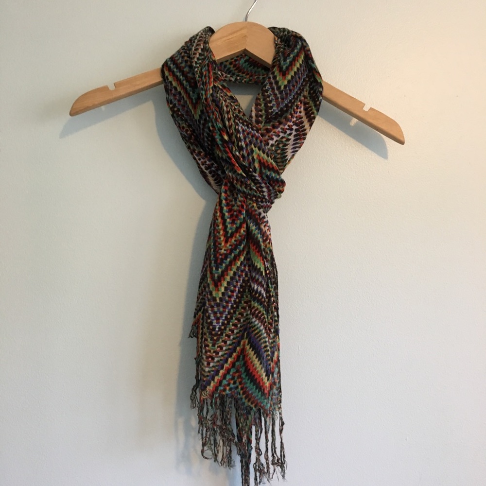 Colorful Scarf Geometric Rainbow